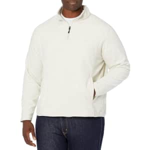 Amazon Essentials Women's Quarter-Zip Polar Fleece Pullover Jacket for $9