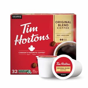 Tim Hortons Original Blend, Medium Roast Coffee, Single-Serve K-Cup Pods Compatible with Keurig for $32