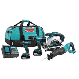 Makita 4 Tools 18 Volt Lithium-ion Cordless Combo Kit for $773