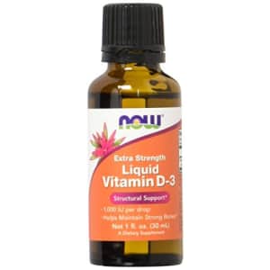 Now Foods NOW Vitamin D-3 Liquid, Extra Strength, 1-Ounce for $13