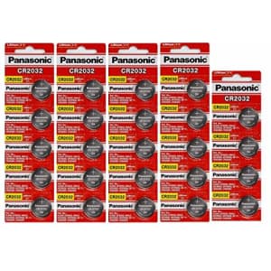24 Panasonic CR2032 Batteries Lithium cr-2032 3V Coin Cell 4 Packs of 6 Batteries for $18