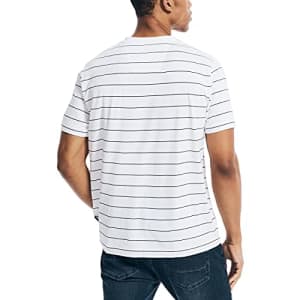 Nautica Men's Navtech Striped T-Shirt, Bright White, Small for $14 Nautica Men's Navtech Striped T-Shirt, Bright White, Small for $14