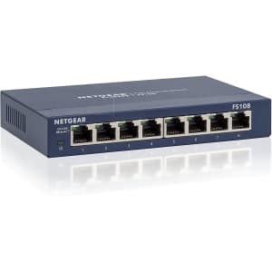 Netgear 8-Port Fast Ethernet Unmanaged Switch for $20 Netgear 8-Port Fast Ethernet Unmanaged Switch for $20