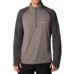 Columbia Men's Narrows Moisture-Wicking UPF 40 1/4-Zip Shirt for $20