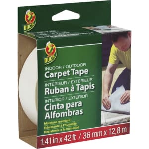 Duck Brand Indoor/Outdoor Carpet Tape 42-Foot Roll for $7