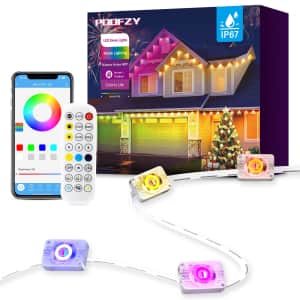 POOFZY 200-Foot Permanent Outdoor RGB+IC Smart Lights for $75 POOFZY 200-Foot Permanent Outdoor RGB+IC Smart Lights for $75