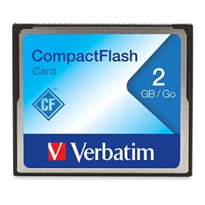 Verbatim 2GB CompactFlash Memory Card, Black, Model Number: 47012 for $18 Verbatim 2GB CompactFlash Memory Card, Black, Model Number: 47012 for $18