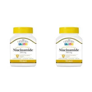 21st Century Niacinamide 500 mg Prolonged Release Tablets, 110-Count (Pack of 2) for $9
