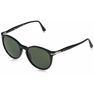 Persol PO3228S Phantos Sunglasses, Black/Green, 53 mm for $307