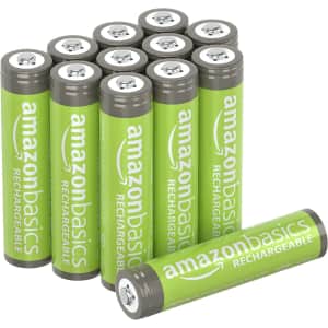 Amazon Basics AAA Rechargeable Batteries 12-Pack for $9.33 via Sub & Save