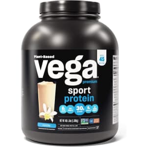 Vega Premium Sport Protein Vanilla Protein Powder 4-lb. Tub for $57 via Sub & Save