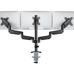Huanuo Triple Monitor Mount for 13" to 27" Screens for $58 w/ Prime