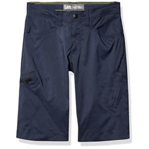 Lee Jeans Lee Boys Dungarees Grafton Cargo Short, Navy Heather, 16 Husky for $23