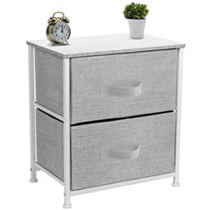 Sorbus Nightstand with 2 Drawers - Bedside Furniture & Night Stand End Table Dresser for Home, for $40