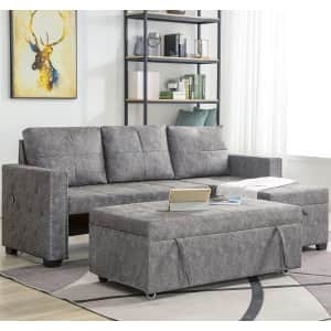 Moeo 84" L-Shaped 3-Seater Sectional Sofa for $480