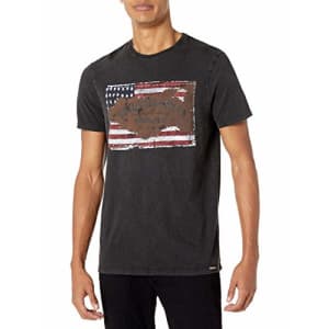 Buffalo David Bitton Men's T-Shirt, Vintage WASH Black, Large for $21