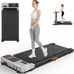Funmily Under Desk Walking Pad Treadmill for $108 Funmily Under Desk Walking Pad Treadmill for $108