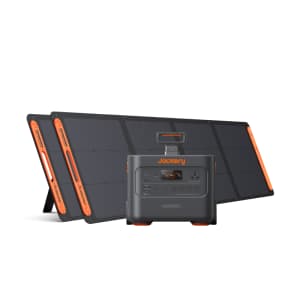Jackery 3000 Pro 3,024Wh Portable Power Station + 200W Solar Panel 2-Pack for $2,099 Jackery 3000 Pro 3,024Wh Portable Power Station + 200W Solar Panel 2-Pack for $2,099