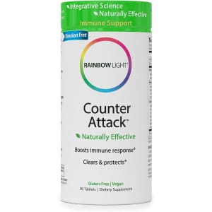 Rainbow Light Counter Attack Immune Support 90-Tablet Bottle for $25 via Sub & Save Rainbow Light Counter Attack Immune Support 90-Tablet Bottle for $25 via Sub & Save