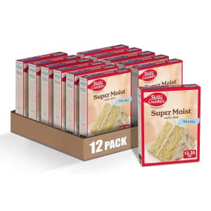 Betty Crocker Favorites Super Moist Vanilla Flavored Cake Mix 12-Pack for $11