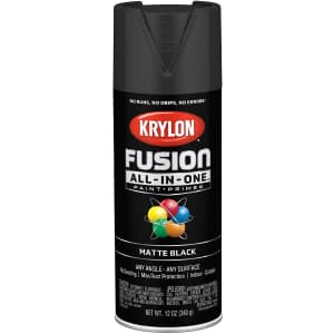 Krylon Fusion All-In-One Spray Paint + Primer 12-oz. Can for $5 Krylon Fusion All-In-One Spray Paint + Primer 12-oz. Can for $5
