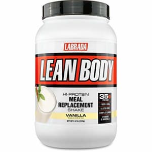 Labrada Nutrition Lean Body Hi-Protein Meal Replacement Shake, Vanilla, 2.47-Pound Tub for $78
