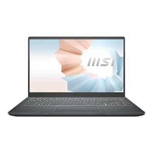 MSI Modern 14 14" Ultra Thin and Light Professional Laptop Intel Core i5-1135G7 Iris Xe 8GB 512GB for $592