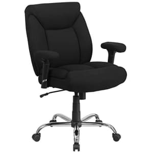 Flash Furniture HERCULES Series Big & Tall 400 lb. Rated Black Fabric Deep Tufted Swivel Ergonomic for $218