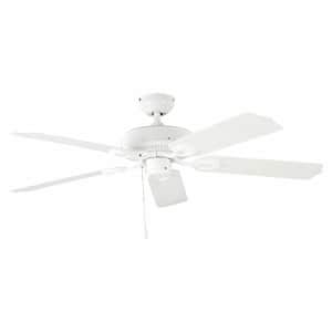 Amazon Basics 52-Inch Indoor Outdoor Ceiling Fan - Five White Blades, White Finish for $89