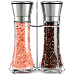 Willow & Everett Stainless Steel Salt & Pepper Grinder Set for $13
