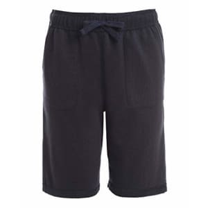 IZOD Boys' School Uniform Sensory-Friendly Knit Short, Navy, 6-7 for $21