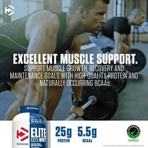 Dymatize Elite 100% Whey Protein Powder, 25g Protein, 5.5g BCAAs & 2.7g L-Leucine, Quick Absorbing for $30 Dymatize Elite 100% Whey Protein Powder, 25g Protein, 5.5g BCAAs & 2.7g L-Leucine, Quick Absorbing for $30