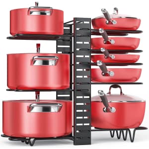 8-Tier Pan Organizer Rack for $17