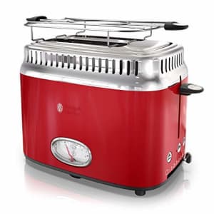 Russell Hobbs 2-Slice Retro Style Toaster, Red & Stainless Steel, TR9150RDR for $80 Russell Hobbs 2-Slice Retro Style Toaster, Red & Stainless Steel, TR9150RDR for $80
