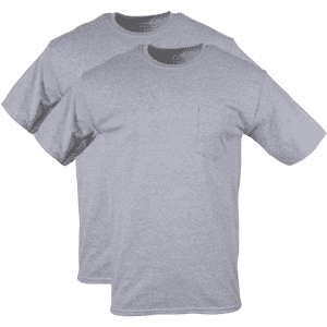 Gildan Men's DryBlend Workwear Pocket T-Shirt 2-Pack for $7