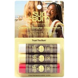 Sun Bum SPF 30 Sunscreen Lip Balm 3-Pack for $7.59 via Sub & Save