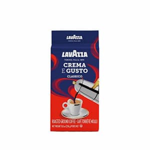 Lavazza Crema E Gusto Ground Coffee Blend, Espresso Dark Roast, 8.8 Oz Bricks (Pack of 4) for $17