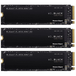 WD Black 1TB SN750 M.2 NVMe SSD: 3 for $290 w/ padding WD Black 1TB SN750 M.2 NVMe SSD: 3 for $290 w/ padding