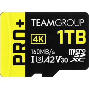 Teamgroup A2 Pro Plus 1TB 4K Micro SDXC Memory Card for $52