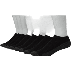 Hanes Men's Max Cushioned Low Cut Socks 8-Pack for $8