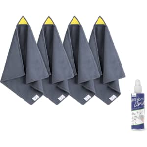 Loukin Magnetic Whiteboard Cleaning Cloth 4-Pack & Whiteboard Cleaner for $14