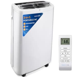 SereneLife Small Air Conditioner Portable 14,000 BTU with Built-in Dehumidifier - Portable AC unit for $400