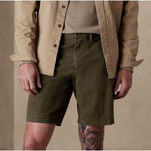 Banana Republic Factory Men's 9" Lived-In Shorts for $12 in cart