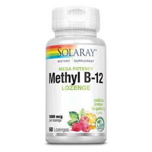 Solaray Methyl B12, Lozenge, Lemon (Btl-Plastic) | 5000mcg 60ct for $21