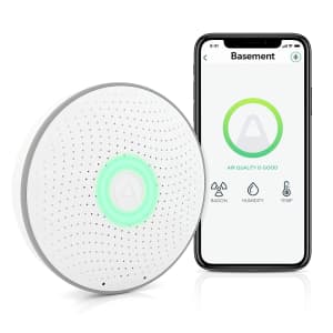 Airthings 2950 Wave Smart Radon Detector: $88