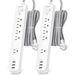 5-Foot 5-Outlet Surge Protector Power Strip 2-Pack for $30