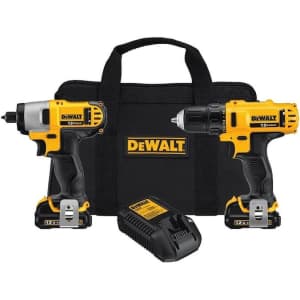 DeWalt 12V MAX Cordless Li-Ion Impact Driver and Drill Combo Kit for $99 DeWalt 12V MAX Cordless Li-Ion Impact Driver and Drill Combo Kit for $99