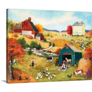 GreatBigCanvas "Fall on the Farm" 30" x 24" Canvas Wall Art for $55 GreatBigCanvas "Fall on the Farm" 30" x 24" Canvas Wall Art for $55