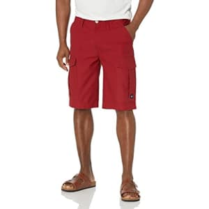 True Religion Men's Sn Cargo Shorts, Red Dhalia for $68