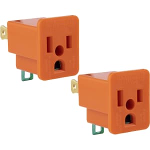 GE Polarized Grounding Adapter 2-Pack for $1 GE Polarized Grounding Adapter 2-Pack for $1
